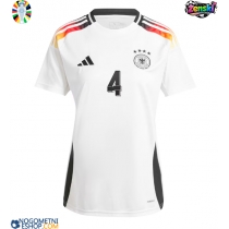 Ženski Nogometni dresi Nemčija Jonathan Tah #4 Domači EP 2024 Kratek Rokav